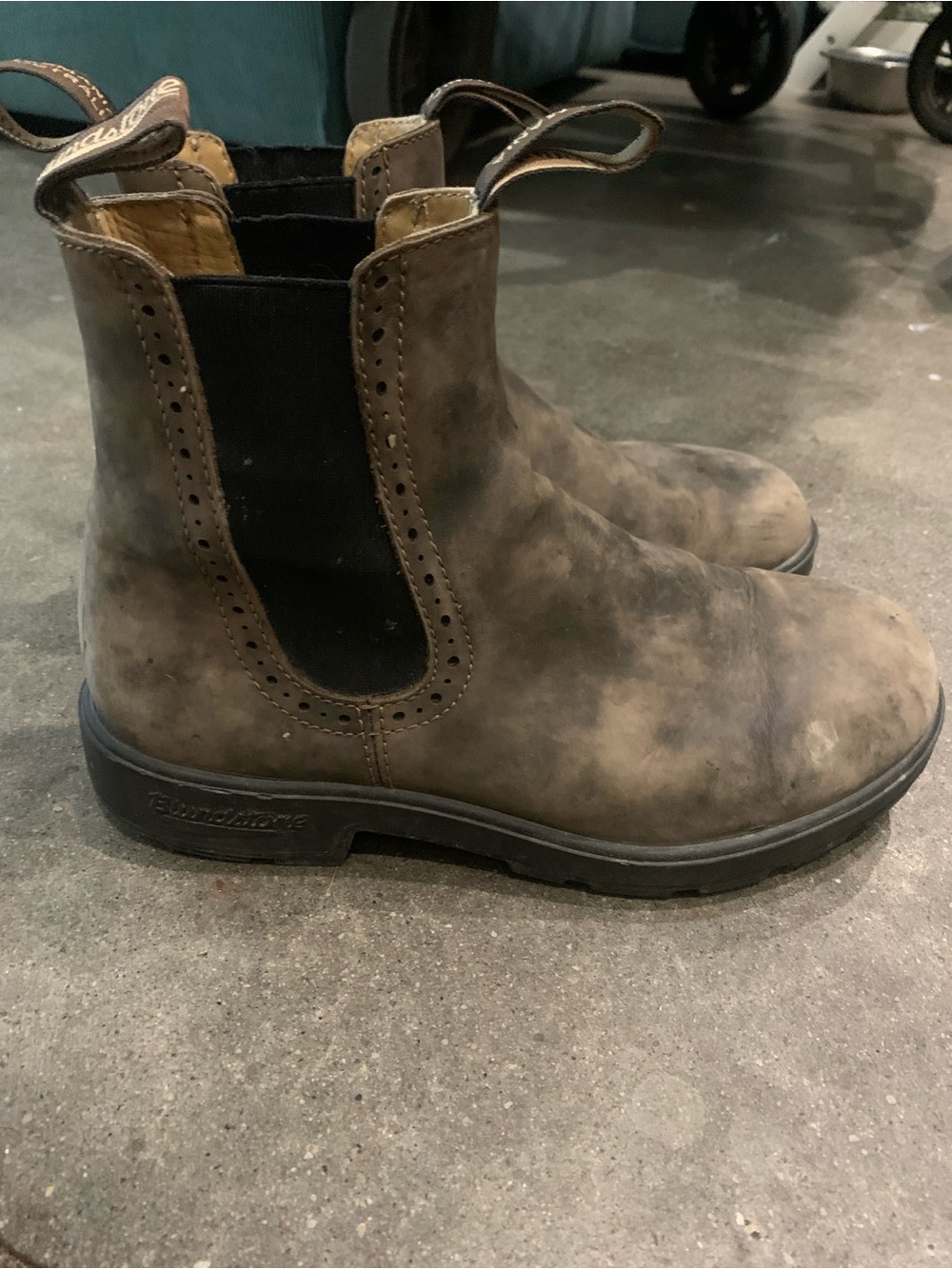 Woman’s  Brown Chelsea Work Boots - Classic Pull-On Style
